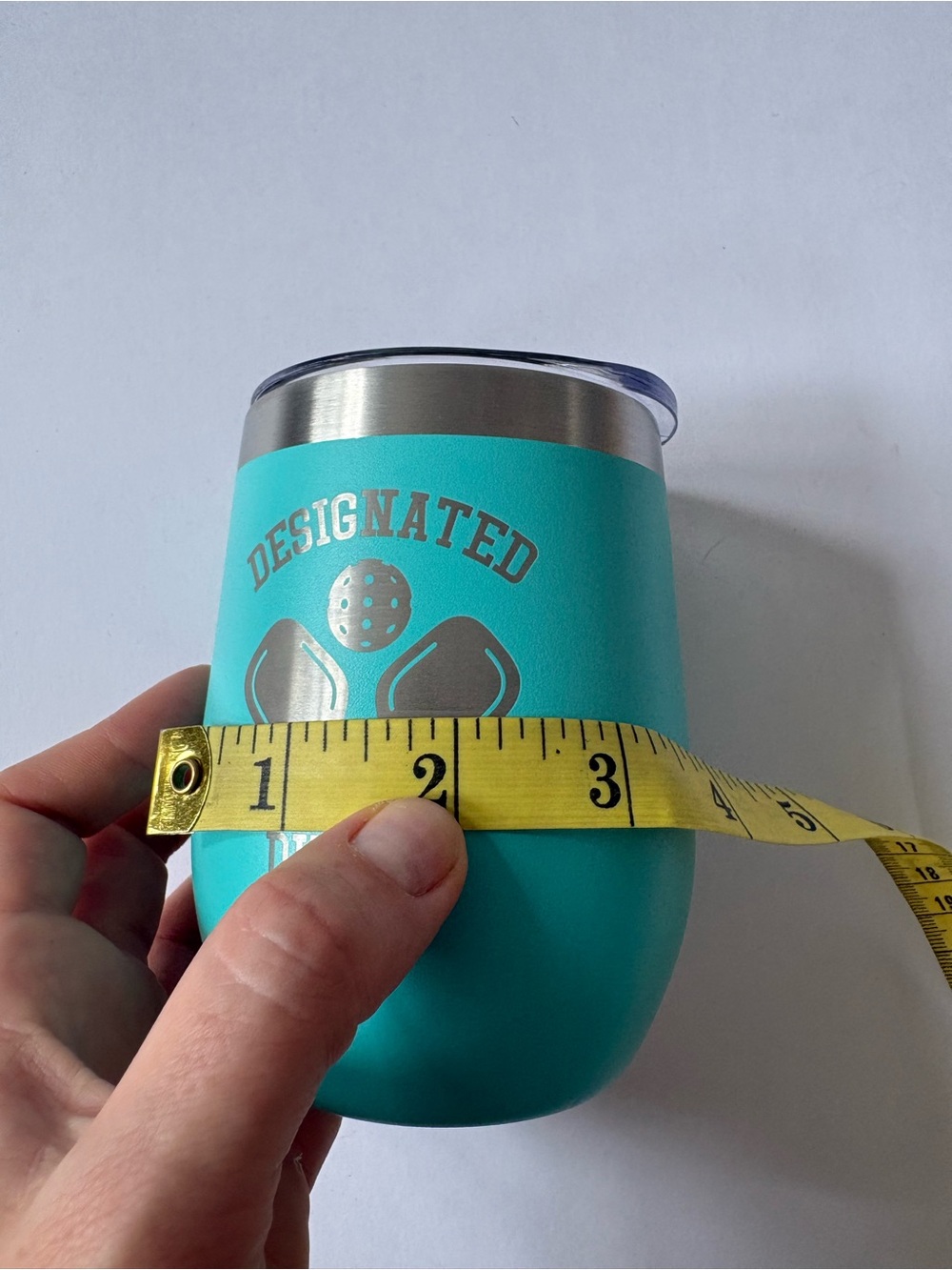 Designated Dinker Insulated Wine Coffee Tea Tumbler Funny Pickleball Gifts 12 Oz - Picture 4 of 5